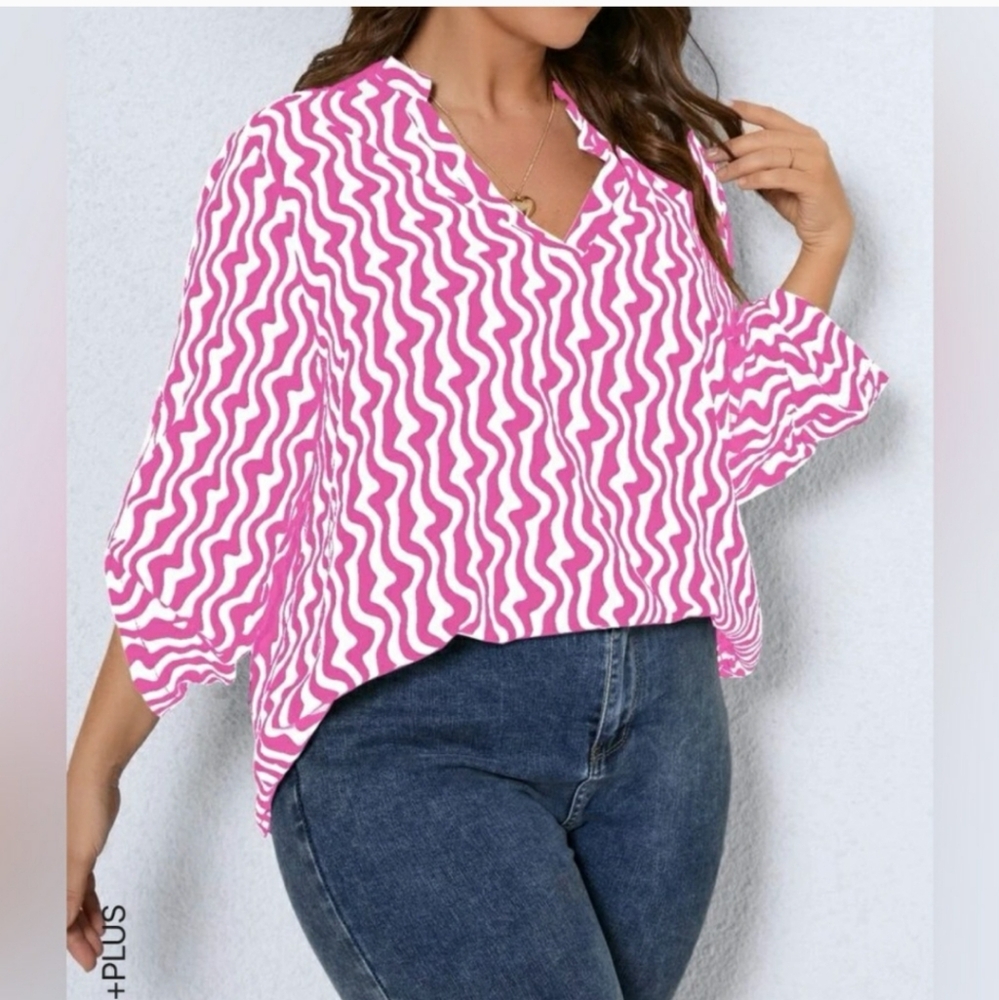 Shein Sheer Blouse, 4X Pus Size